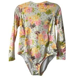 HURLEY WOMENS LONG SLEEVE SWIMSUIT XL EUC